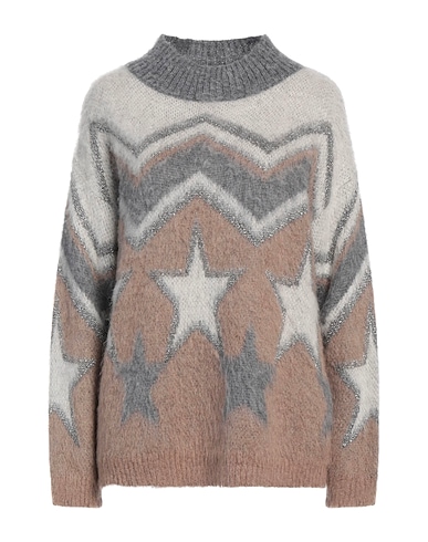 KAOS JEANS Turtleneck Grey 33% Acrylic, 24% Mohair wool, 24% Polyamide, 15% Viscose, 4% Metallic fiber