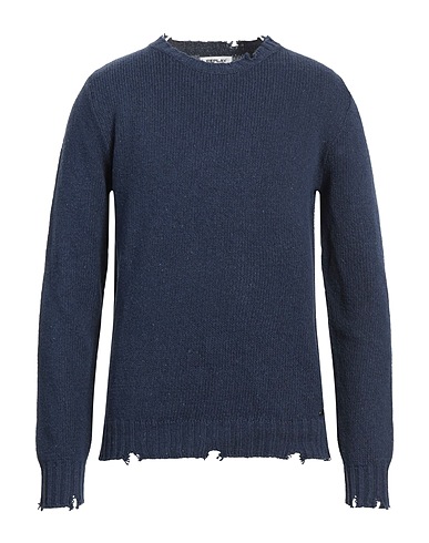 REPLAY Pullover Nachtblau 91% Baumwolle, 5% Andere Fasern, 3% Polyester, 1% Elastan