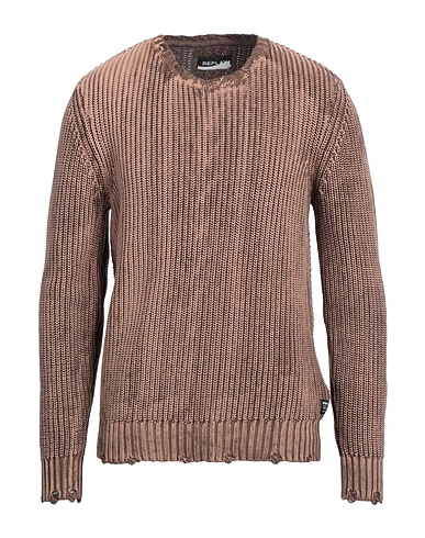 REPLAY Pullover Nocciola 100% Cotone
