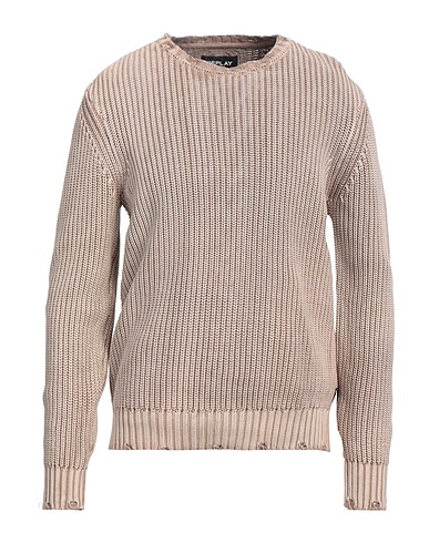 REPLAY Jumper Beige 100% Cotton