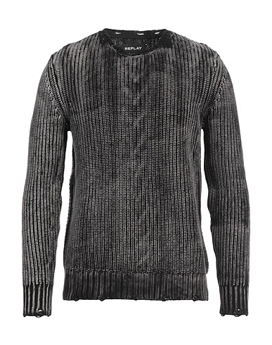 REPLAY Pullover Grau 100% Baumwolle
