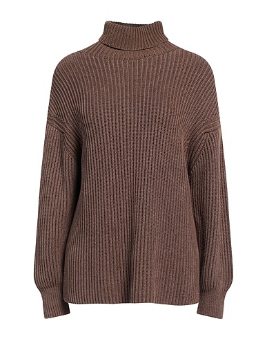 REPLAY Polo neck Brown 95% Cotton, 5% Polyester