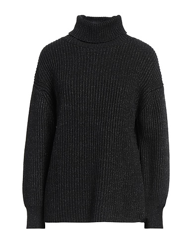 REPLAY Turtleneck Black 95% Cotton, 5% Polyester