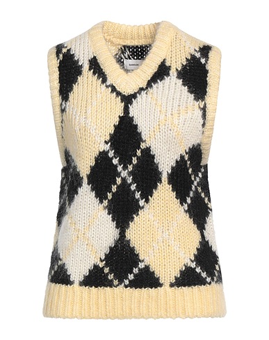 SAMSØE Φ SAMSØE Jumper Pastel yellow 55% Acrylic, 35% Mohair wool, 10% Wool