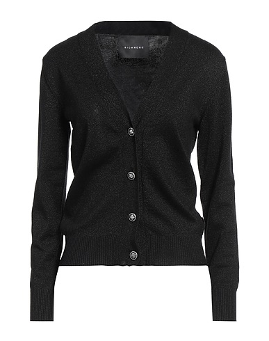 JOHN RICHMOND Cardigan Black 57% Viscose, 23% Nylon, 20% Lurex®