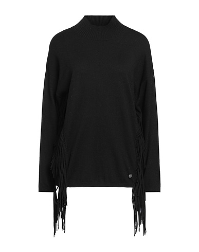 REPLAY Polo neck Black 45% Polyamide, 30% Wool, 25% Acrylic