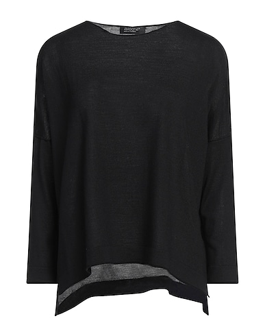 ARAGONA Sweater Black 100% Merino Wool