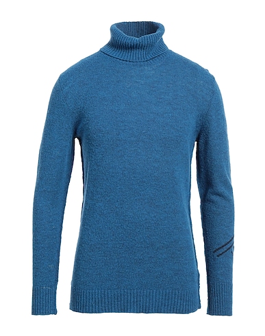 HōSIO Polo neck Blue 68% Wool, 22% Polyamide, 10% Polyester
