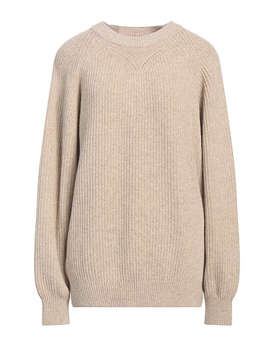 GIRLS OF DUST Pullover Beige 100% Lana Vergine