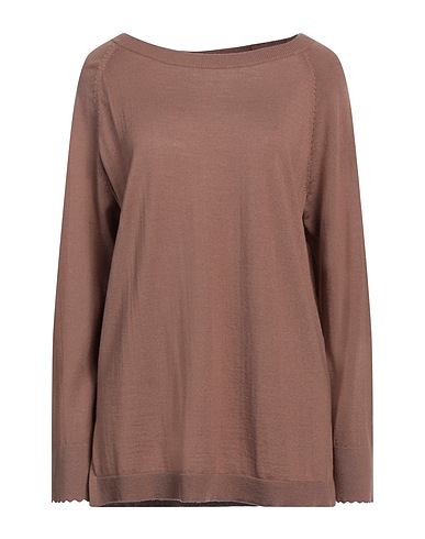 MALÌPARMI Jumper Light brown 100% Wool