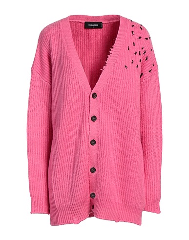 DSQUARED2 Cardigan Fuchsia 85% Cotton, 15% Polyamide