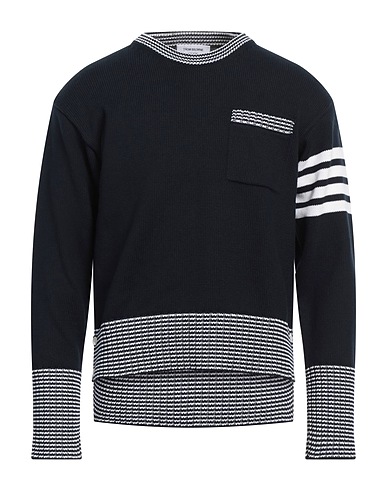 THOM BROWNE Jumper Navy blue 100% Cotton