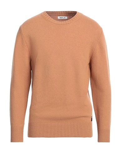 REPLAY Cashmere blend Camel 86% Cashmere, 8% Polyester, 5% Wool, 1% Elastane