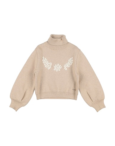 CHLOÉ 터틀넥 니트 베이지 90% 코튼, 10% 울