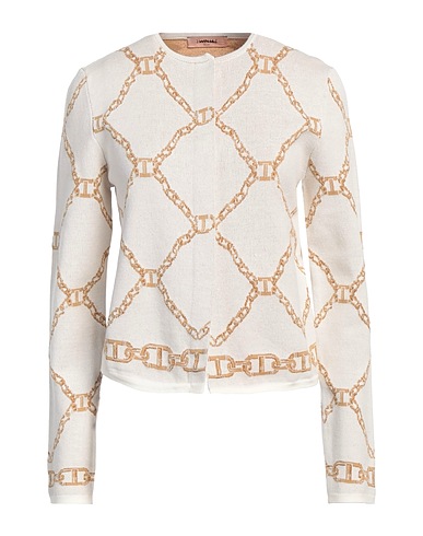 TWINSET Cardigan Ivory 62% Viscose, 20% Cotton, 15% Polyester, 3% Metallic Polyester
