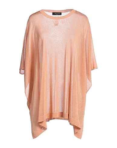 FABIANA FILIPPI Cloak Apricot 80% Viscose, 20% Metallic fiber