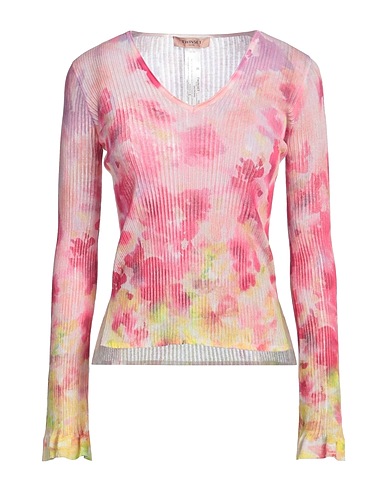 TWINSET Jumper Fuchsia 82% Cotton, 18% Polyamide