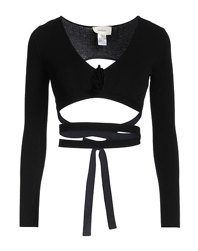 VICOLO Jumper Black 70% Viscose, 30% Polyester