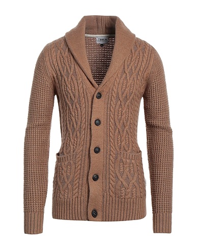BERNA Cardigan Cammello 60% Acrilico, 20% Poliammide, 20% Lana