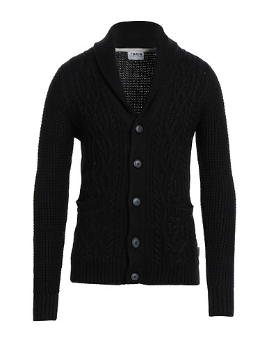 BERNA Cardigan Black 60% Acrylic, 20% Polyamide, 20% Wool