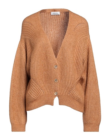 FABIANA FILIPPI Cardigan Camel 50% Alpaca wool, 50% Cotton