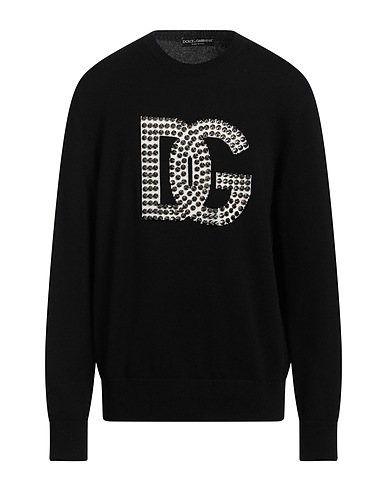 DOLCE&GABBANA Cashmere jumper Black 100% Cashmere, Aluminium, ABS - Acrylonitrile Butadiene Styrene
