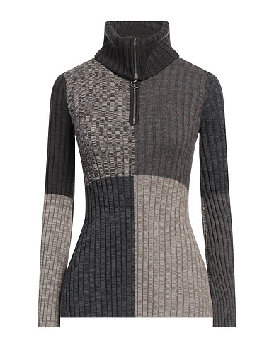 SANDRO Polo neck Charcoal 51% Acrylic, 49% Wool