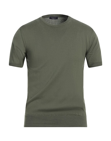 TOMBOLINI Pullover Verde militare 100% Cotone