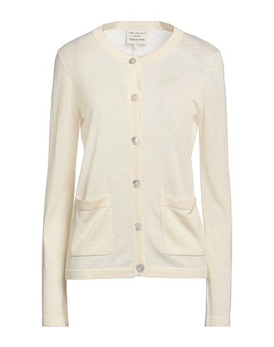 ALESSIA SANTI Cardigan Beige 42% Polyester, 28% Wool, 19% Acrylic, 6% Metallic fiber, 5% Polyamide