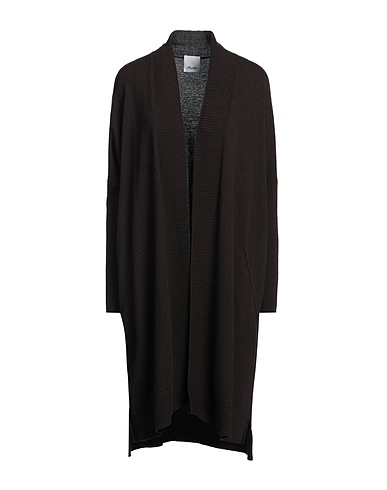 ALLUDE Strickjacke Dunkelbraun 70% Schurwolle, 30% Kaschmir