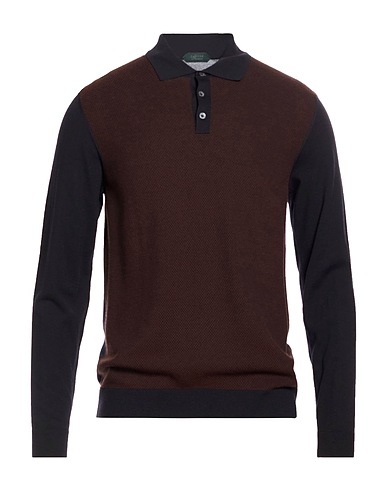 ZANONE Sweater BY SLOWEAR CIOCCOLATO 95% Virgin Wool, 5% Polyamide