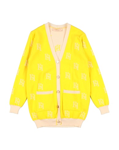 ELISABETTA FRANCHI Cardigan LA MIA BAMBINA Yellow 51% Viscose, 31% Polyester, 18% Polyamide