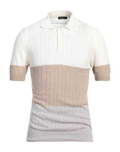 TOMBOLINI Pullover Avorio 70% Lino, 30% Cotone