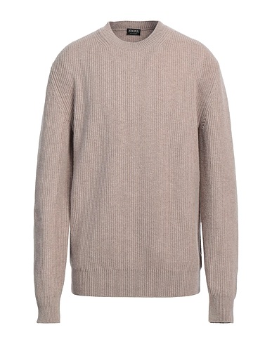 ZEGNA Maglia in Cachemire Sabbia 100% Cachemire