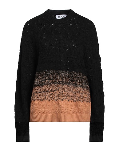 ICE PLAY Jumper Black 48% Polyamide, 27% Viscose, 20% Wool, 5% Cashmere