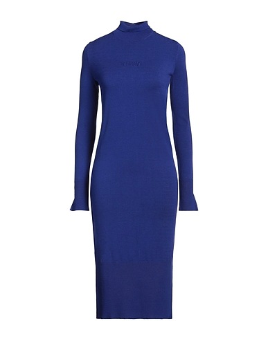 ICE PLAY Midi dress Bright blue 72% Viscose, 28% Polyamide