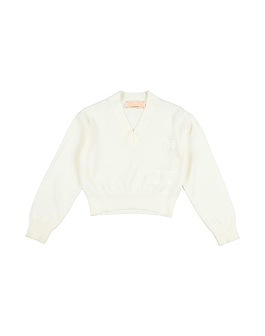 ELISABETTA FRANCHI Pullover LA MIA BAMBINA Avorio 100% Lana Merino