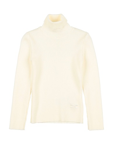 ELISABETTA FRANCHI Polo neck LA MIA BAMBINA Ivory 51% Viscose, 31% Polyester, 18% Polyamide