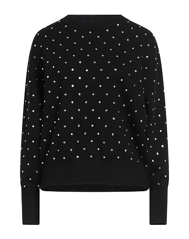 RABANNE Pullover Schwarz 95% Wolle, 4% Polyamid, 1% Elastan