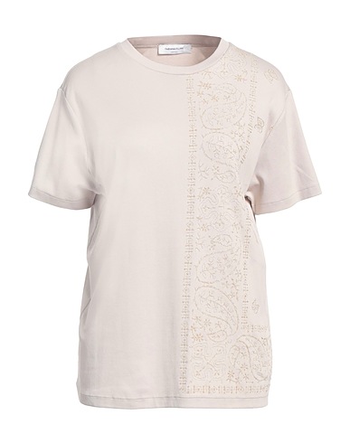 FABIANA FILIPPI T-shirt Light grey 94% Cotton, 6% Elastane, Modal, Polyester