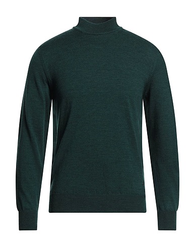 TOMBOLINI Polo neck Dark green 100% Wool