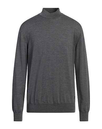 TOMBOLINI Rollkragenpullover Grau 100% Wolle