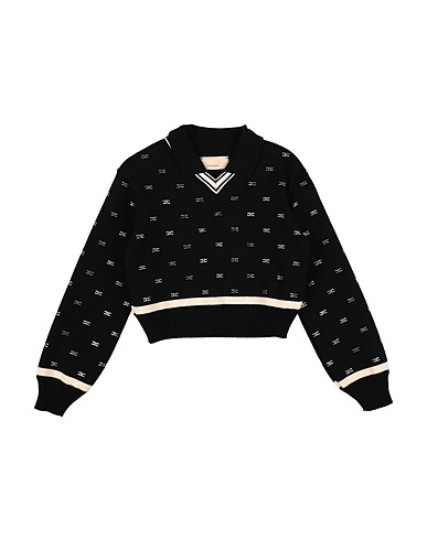 ELISABETTA FRANCHI Jumper LA MIA BAMBINA Black 51% Viscose, 31% Polyester, 18% Polyamide
