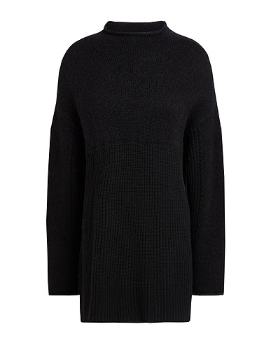 ALPHA STUDIO Rollkragenpullover Schwarz 46% Alpakawolle, 34% Polyamid, 20% Wolle, Recycling-Kaschmir