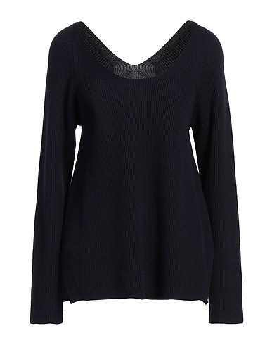 FABIANA FILIPPI Pullover Nachtblau 53% Schurwolle, 47% Baumwolle