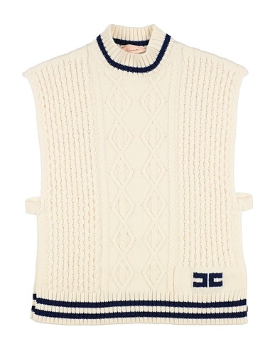 ELISABETTA FRANCHI Sweater LA MIA BAMBINA Off white 100% Merino Wool