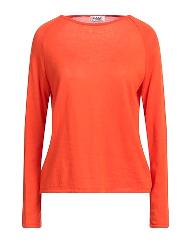 BASE MILANO Pullover Orange 100% Coton Mako