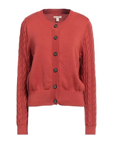 BARBOUR Cardigan Rust 100% Cotton