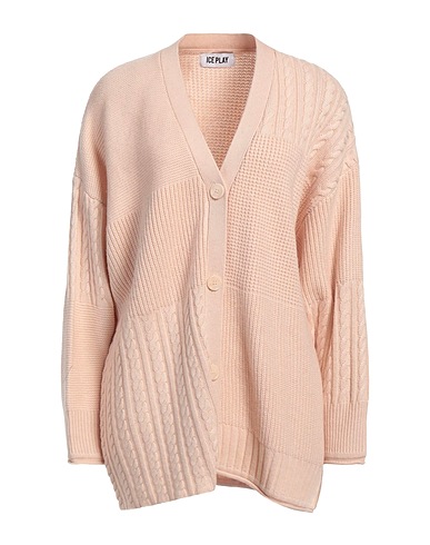 ICE PLAY Cardigan Beige 48% Polyamide, 27% Viscose, 20% Wool, 5% Cashmere