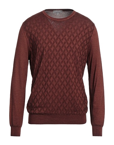 CANALI Sweater Brown 70% Wool, 30% Silk